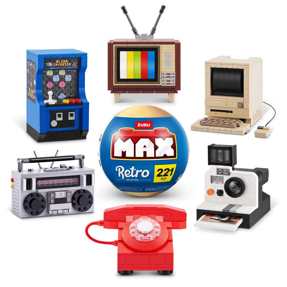 Set constructie surpriza Zuru Max Retro diverse modele - poza 1