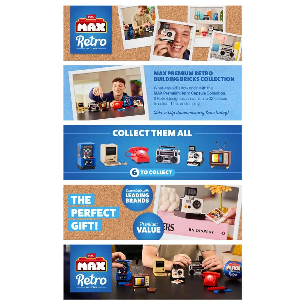 Set constructie surpriza Zuru Max Retro diverse modele - poza 2