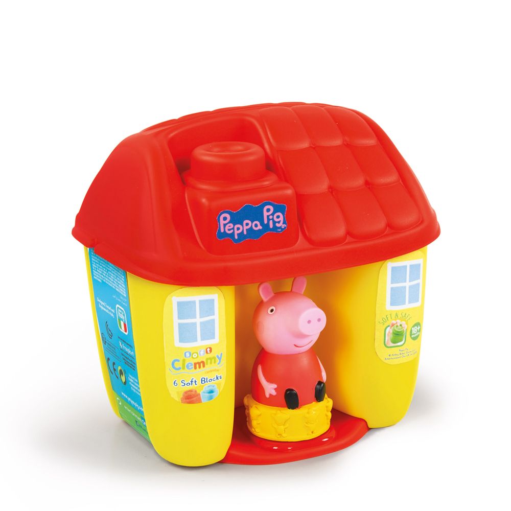 Set constructor bebelusi Clementoni Peppa Pig 6 piese - poza 1