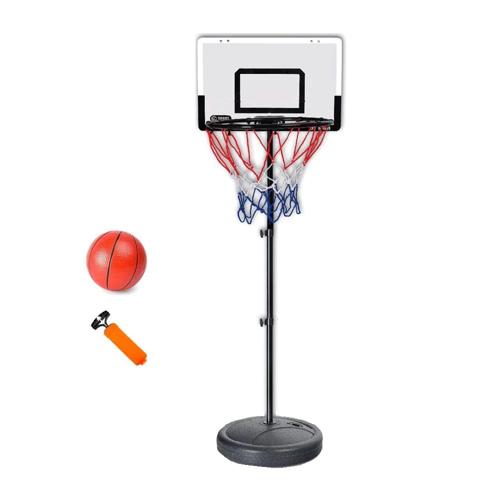 Set cos de baschet cu picior 118 cm si minge - poza 1