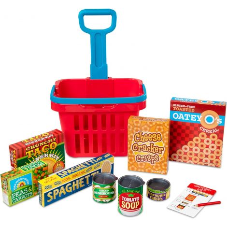 Set Cos de cumparaturi Hypermarket cu 11 accesorii, Melissa and Doug - poza 1
