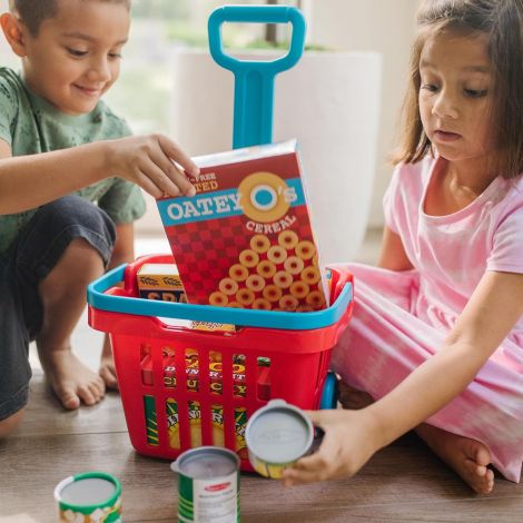 Set Cos de cumparaturi Hypermarket cu 11 accesorii, Melissa and Doug - poza 4