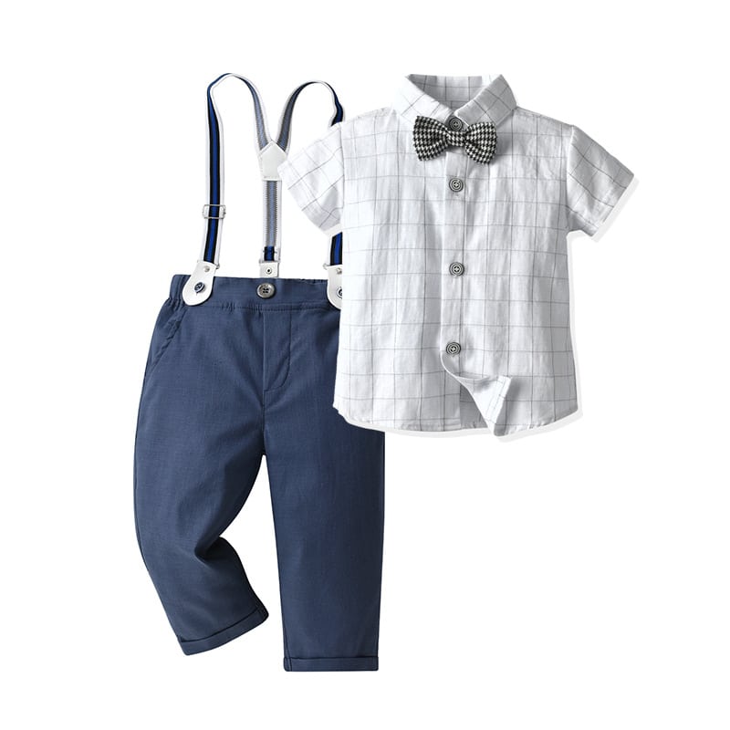 Set Costum Baieti Elegant Albastru Casian - 18-24 luni