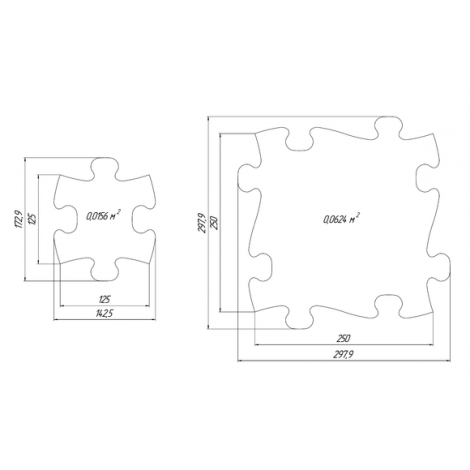 Set covorase ortopedice senzoriale puzzle Diamant A Muffik - poza 2