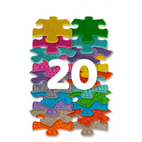 Set covorase ortopedice senzoriale puzzle Mini Puzzle Muffik - poza 1