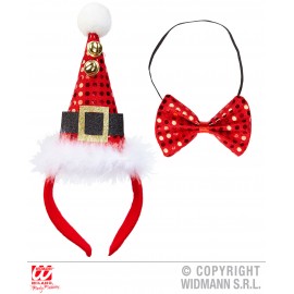 Set craciun bentita si papion - marimea 158 cm