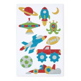 Set creatie abtibilduri cu sclipici Aventuri - poza 3