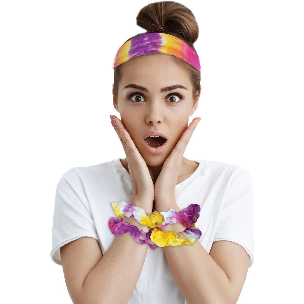 Set creatie accesorii de par colorate AM-AV Tie-Dye Fashion Time - poza 3