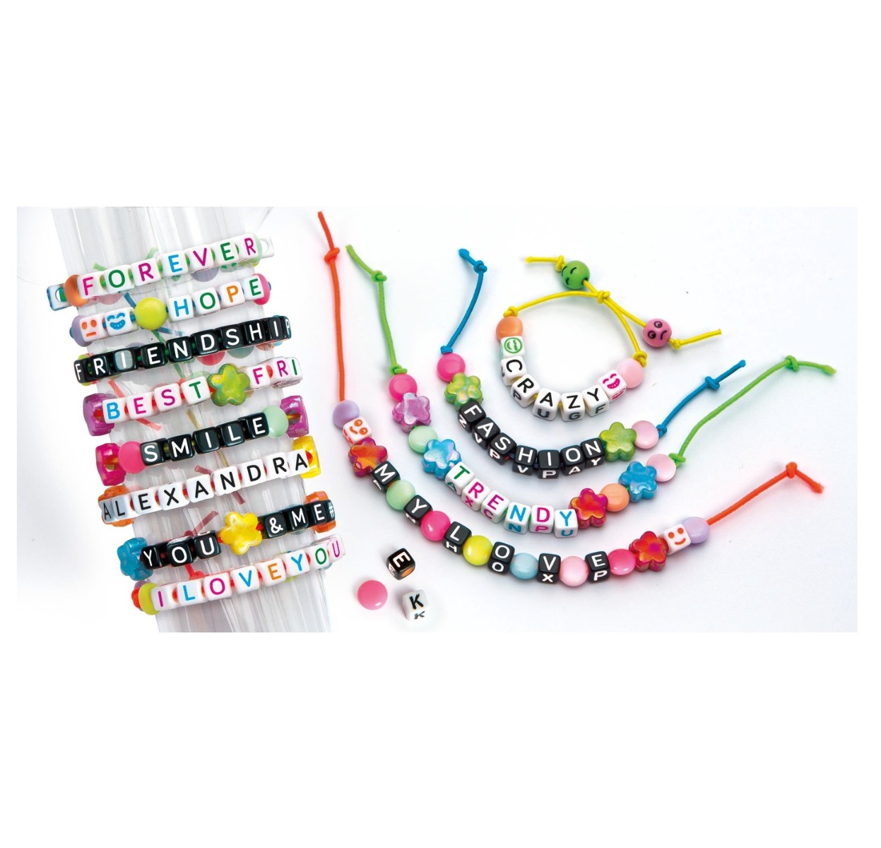Set creatie bratari Clementoni Crazy Chic Message Bracelet - poza 1
