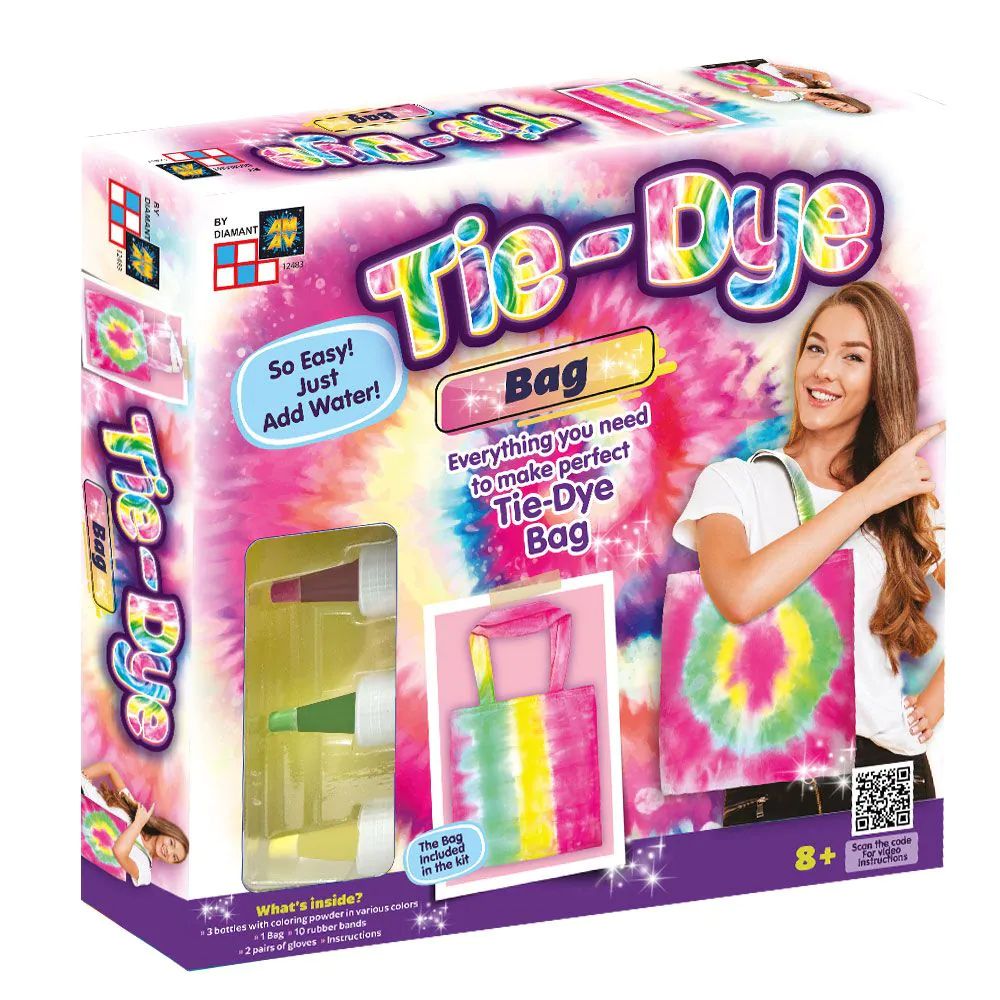 Set creatie geanta colorata AM-AV Tie-Dye Fashion Time