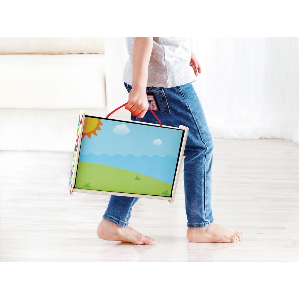 Set creatie magnetic Hape Magic Art Box 111 piese - poza 2