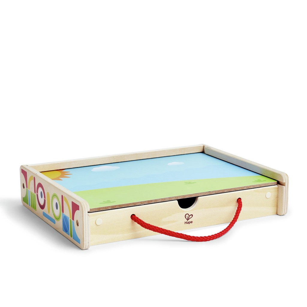 Set creatie magnetic Hape Magic Art Box 111 piese - poza 3