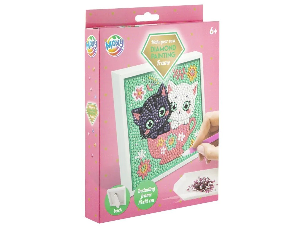 Set creatie mozaic tablou cu rama de lemn Grafix Diamond Painting diverse modele - poza 1