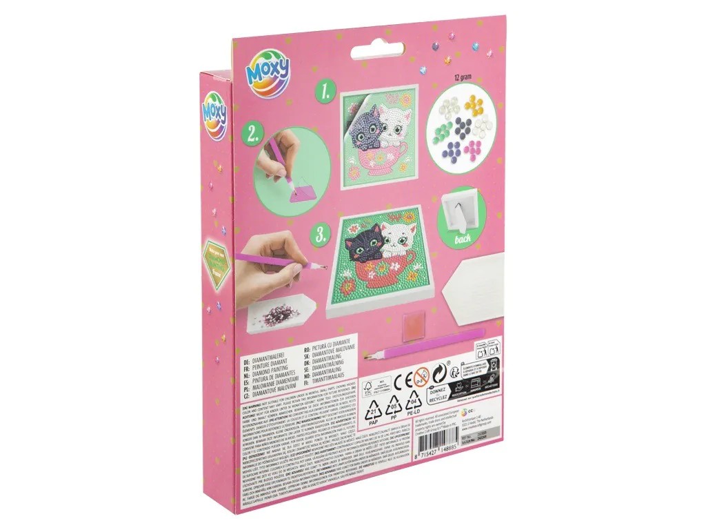 Set creatie mozaic tablou cu rama de lemn Grafix Diamond Painting diverse modele - poza 3