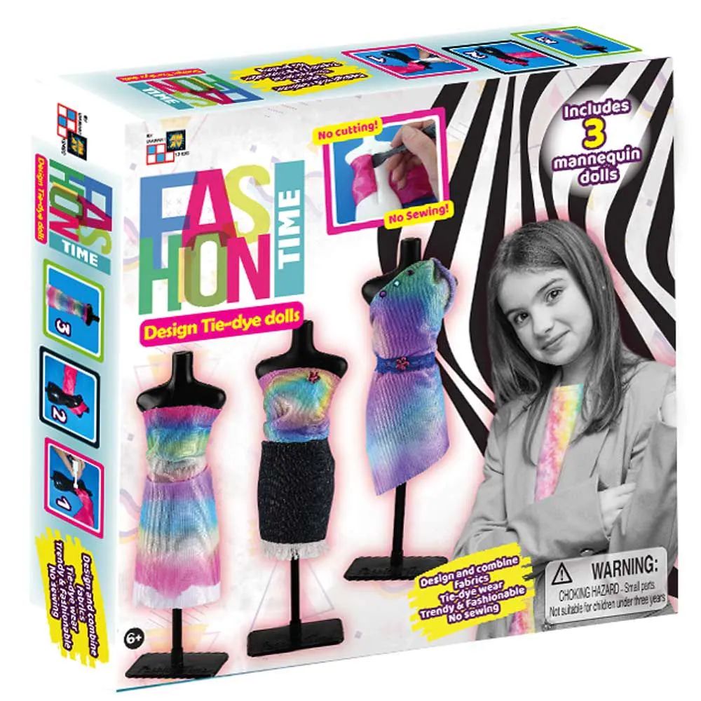 Set creatie rochii papusi AM-AV Design Tie-Dye Dolls - poza 2