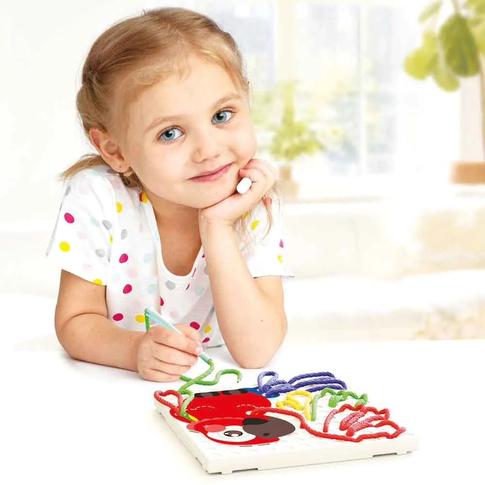 Set creatie tablou cu fire textile Quercetti Fanta Frame - poza 3
