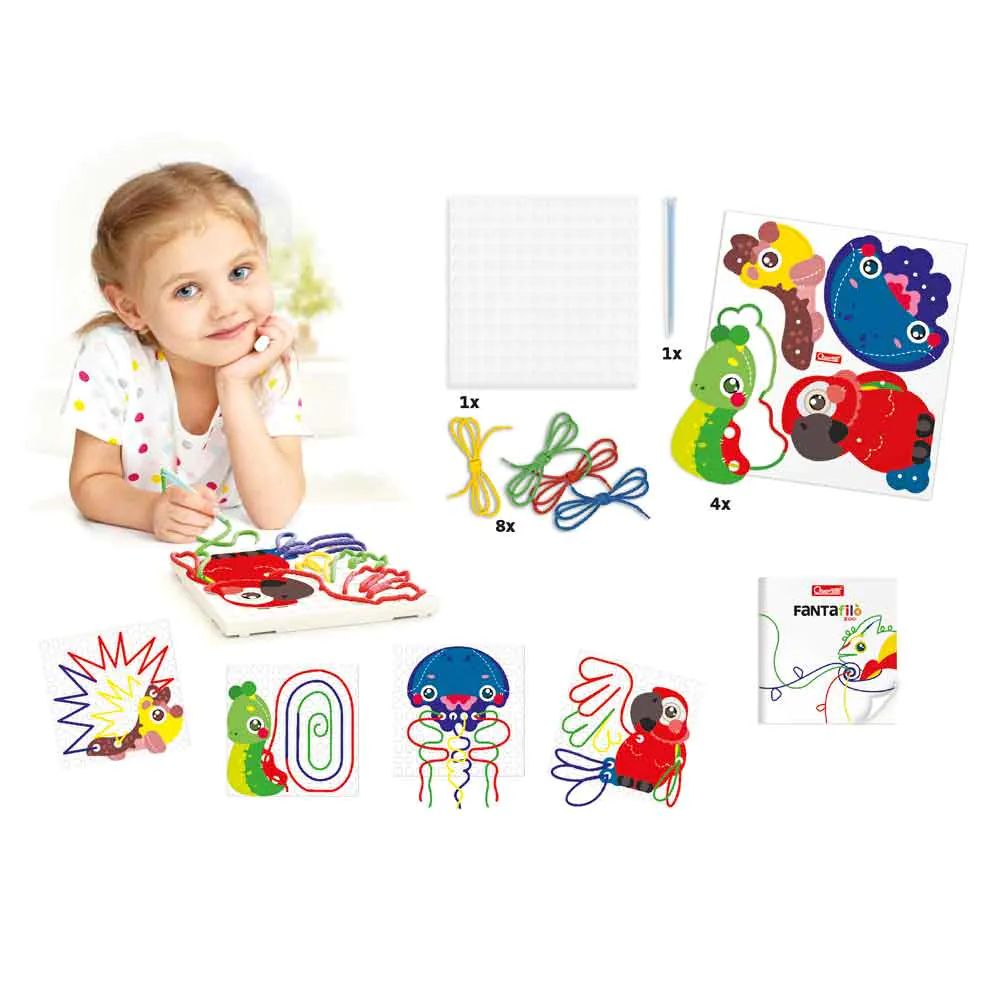 Set creatie tablou cu fire textile Quercetti Fanta Frame - poza 4