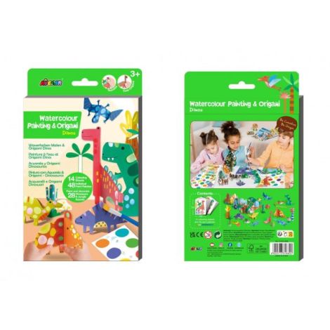 Set creativ 2 in 1 - Pictura si Origami - Dinozauri - poza 3