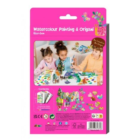 Set creativ 2 in 1 - Pictura si Origami - Gradina - poza 2