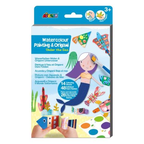 Set creativ 2 in 1 - Pictura si Origami - Subacvatic - poza 1