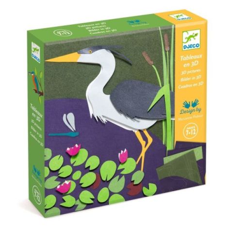 Set creativ 3D din hârtie, Djeco - poza 1