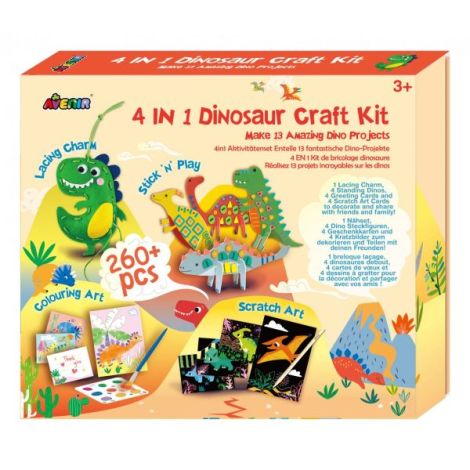 Set creativ 4 in 1 - Dinozauri - poza 1