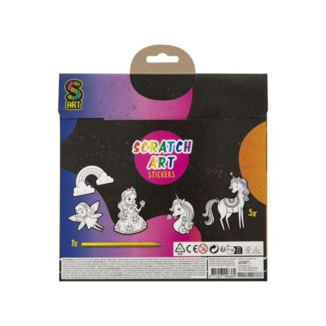 Set creativ, 5 abtibilduri XL de razuit, Grafix - poza 2