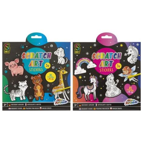 Set creativ, 5 abtibilduri XL de razuit, Grafix - poza 4