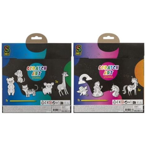 Set creativ, 5 abtibilduri XL de razuit, Grafix - poza 5