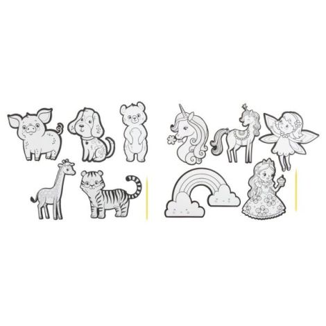 Set creativ, 5 abtibilduri XL de razuit, Grafix - poza 4