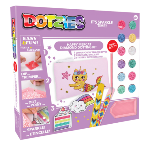Set creativ 5 in 1, Pisica-Sirena, pictura cu diamante - poza 1