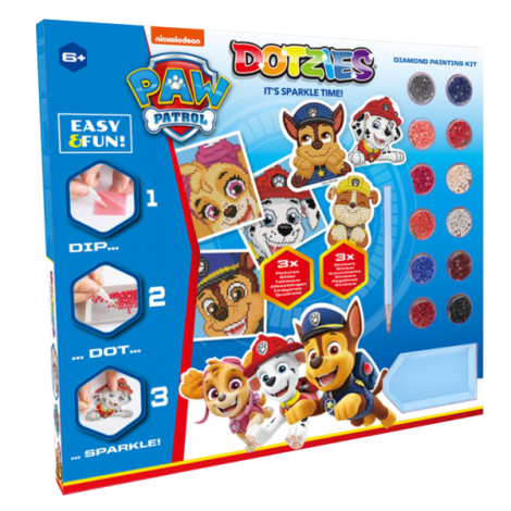 Set creativ 6 in 1, Patrula Catelusilor, pictura cu diamante - poza 1