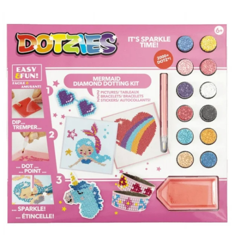 Set creativ 6 in 1, Sirena, pictura cu diamante - poza 1