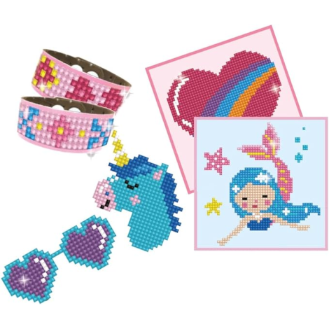 Set creativ 6 in 1, Sirena, pictura cu diamante - poza 2