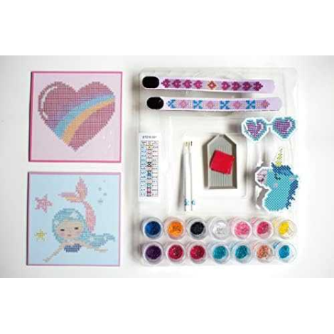 Set creativ 6 in 1, Sirena, pictura cu diamante - poza 5