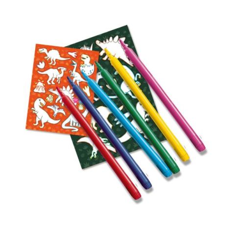 Set creativ - Autocolante dinozauri - poza 5
