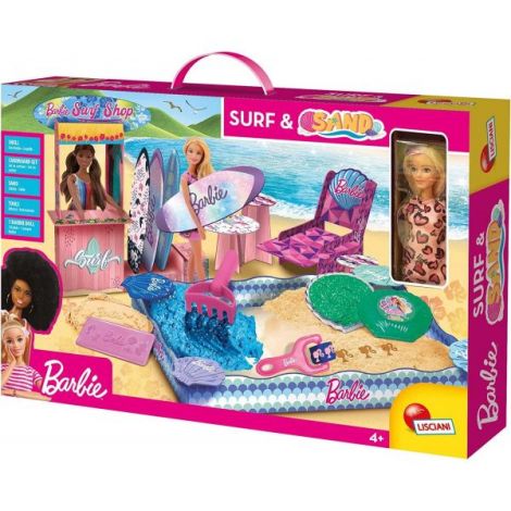 Set creativ - Barbie la plaja - nisip senzorial modelabil - Lisciani L91966 - poza 1