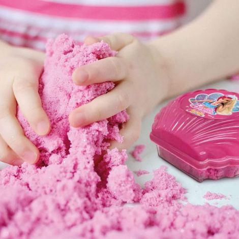 Set creativ - Barbie la plaja - nisip senzorial modelabil - Lisciani L91966 - poza 5