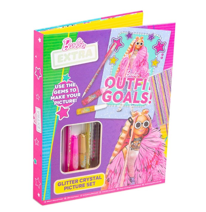 Set creativ Barbie pentru decorare imagini cu paiete si cristale - poza 1