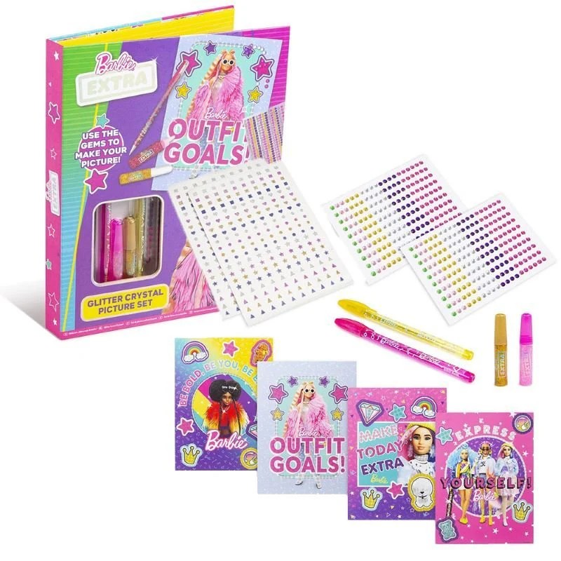 Set creativ Barbie pentru decorare imagini cu paiete si cristale - poza 3