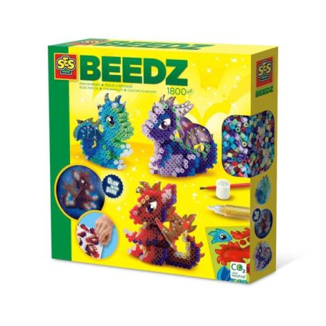 Set creativ Beedz - Margele de calcat Dragoni 3D Glow in the Dark - poza 1