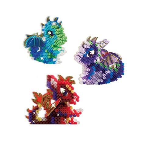 Set creativ Beedz - Margele de calcat Dragoni 3D Glow in the Dark - poza 2