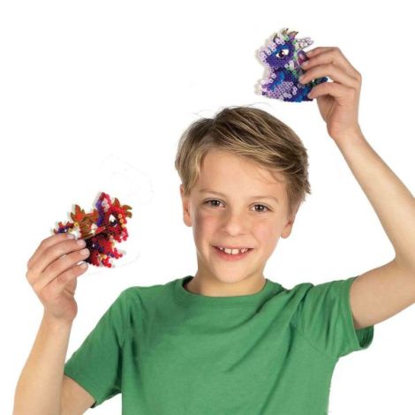 Set creativ Beedz - Margele de calcat Dragoni 3D Glow in the Dark - poza 5