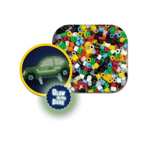 Set creativ Beedz - Margele de calcat Masina Glow in the Dark - poza 4