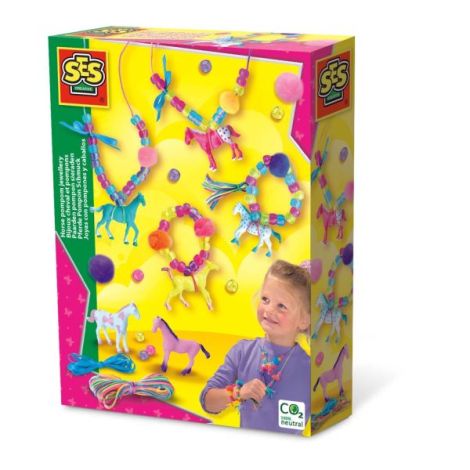Set creativ - Bijuterii cu pompoane caluti - poza 1