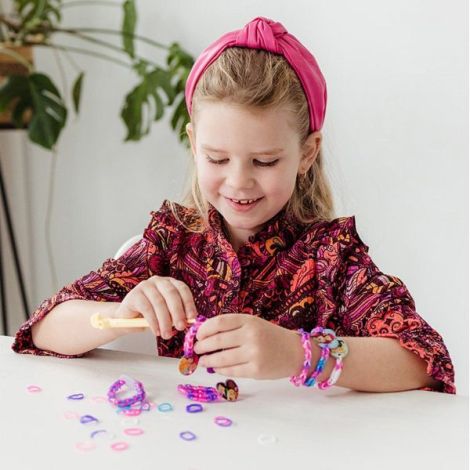 Set creativ bratari din elastice colorate, Disney Princess - poza 3