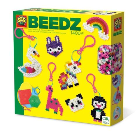 Set creativ - Brelocuri din margele de calcat Beedz - poza 1