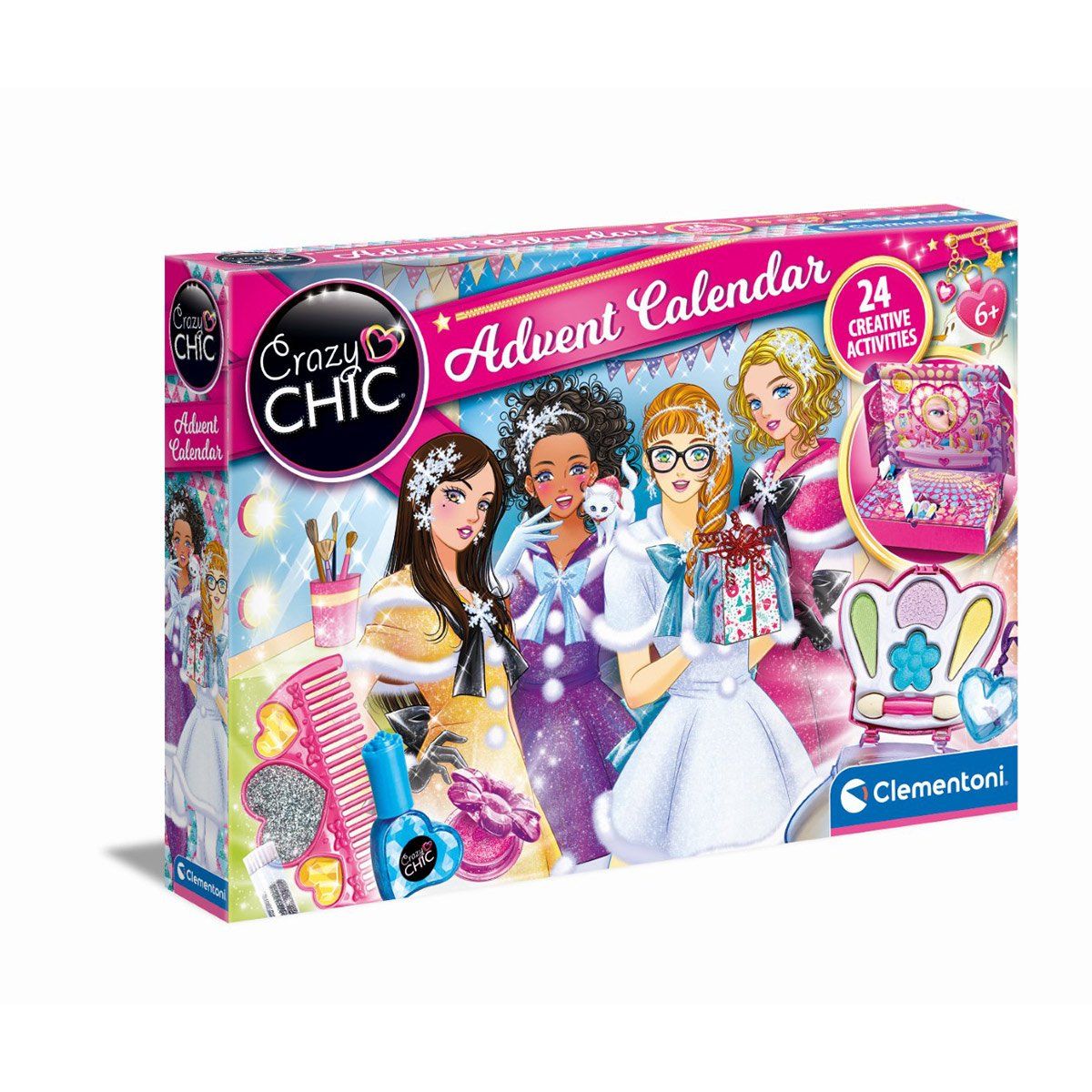 Set creativ Calendar cu machiaj si surprize Clementoni Crazy Chic - poza 2