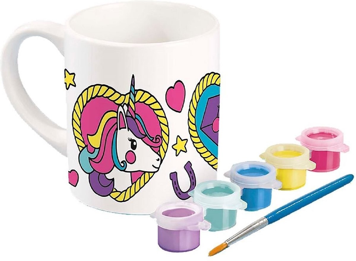 Set creativ Cana de pictat si decorat Totum Unicorn - poza 1