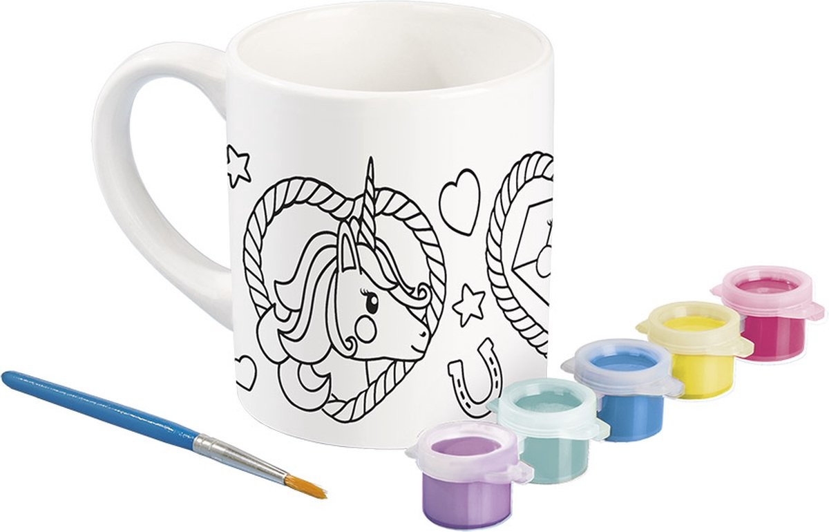 Set creativ Cana de pictat si decorat Totum Unicorn - poza 3